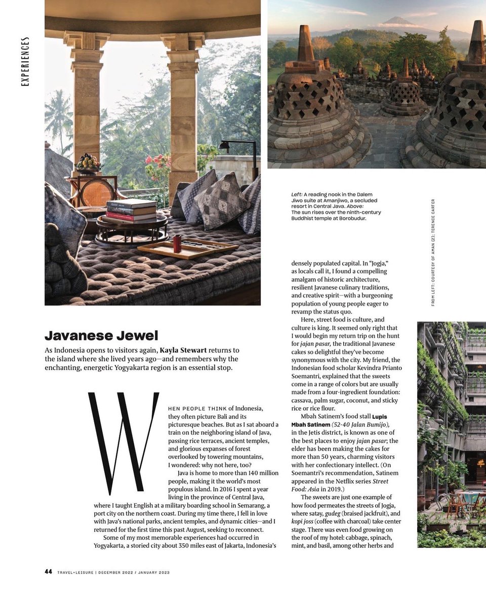 Loved spending time in Louisiana with <a href="/ultraclay/">clay williams</a> for <a href="/foodandwine/">Food & Wine</a> to learn more about the incredible Provost family, and traversing through Java for <a href="/TravelLeisure/">Travel + Leisure</a> after being away from Indonesia for five years. Really excited to have both stories out in the world!