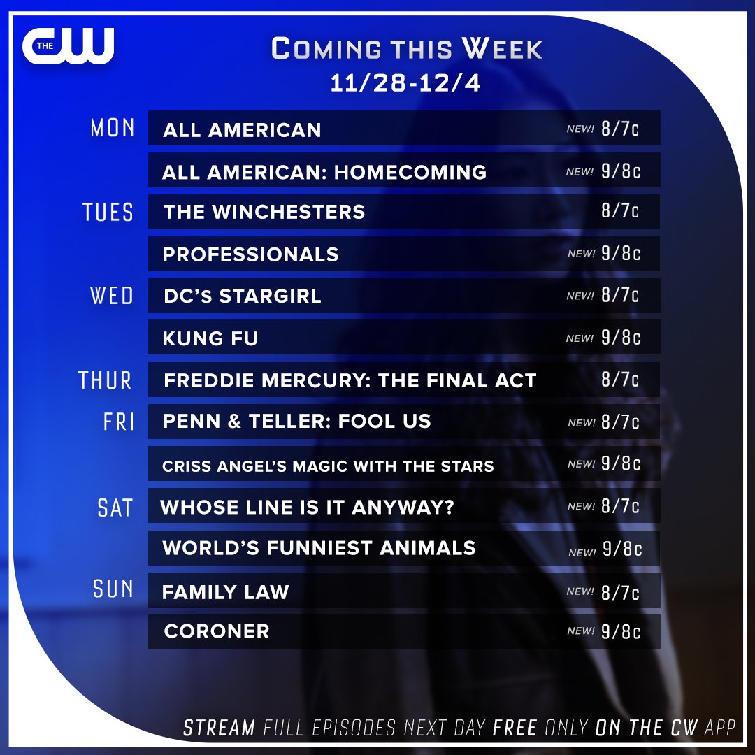 Check out what's airing #ThisCWeek!