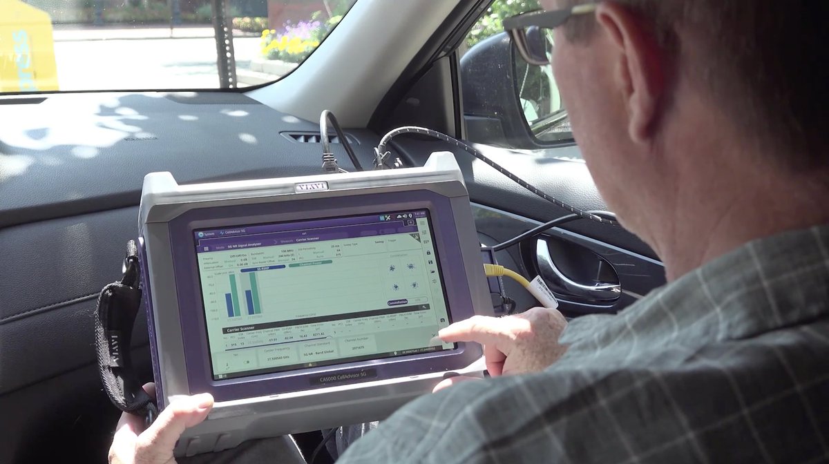 ViaviSolutions's tweet photo. VIDEO | Are you the proud owner of the CellAdvisor 5G? (Good choice!) Be efficient from day one with how-to's highlighting key features, controls, and workflow methods: https://t.co/AJjocLKob3 #5G #CellSite https://t.co/oBPB9seWga