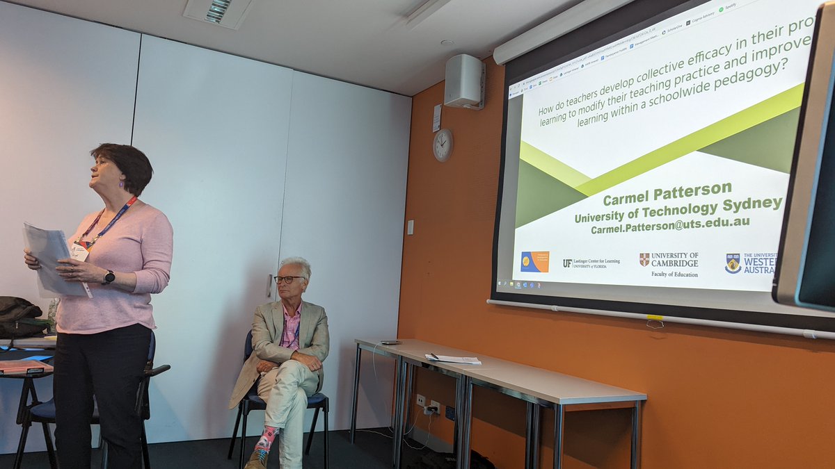 LastingerCenter's tweet photo. Sue Swaffield (@LfLCambridge), Simon Clarke (@uwanews), and Carmel Patterson (@UTSEngage) led a conversation with #LastingerCenter @philpoekert at the @AustAssocResEd conference on leadership for professional learning, research and the future of education. @PDiE #LfPL #AARE2022 https://t.co/VLDmVZgXAE