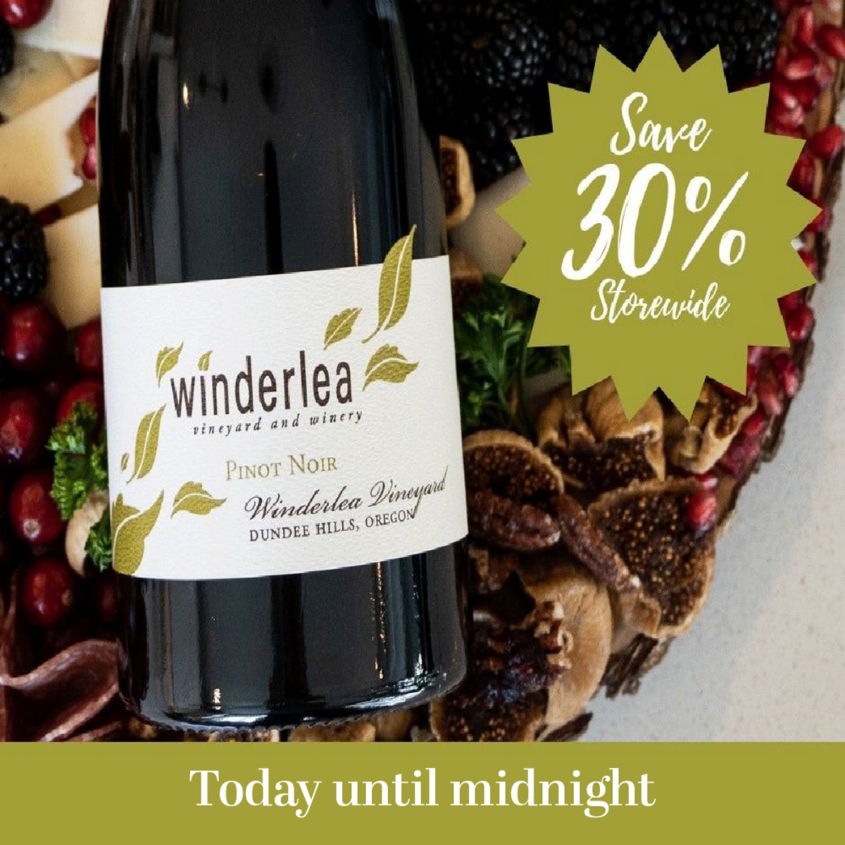 Our Cyber Monday sale ends tonight at midnight! Don't miss out on 30% savings storewide on your Winderlea favorites.  Visit our website at winderlea.com/shop/ to learn more.