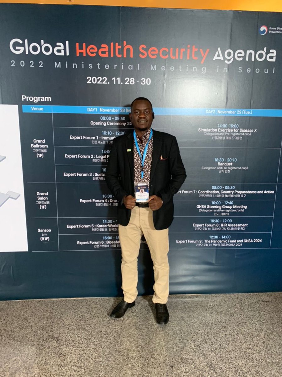 This week, PHIHN Founding Member @AnwarAbubakar_ is attending the Global Health Security Agenda Ministerial meeting in Seoul, Korea, where he is also studying for a Masters in Global Health (Policy and Financing)

Learning and contributing to global health! 

#GHSA2022 @GHSAgenda