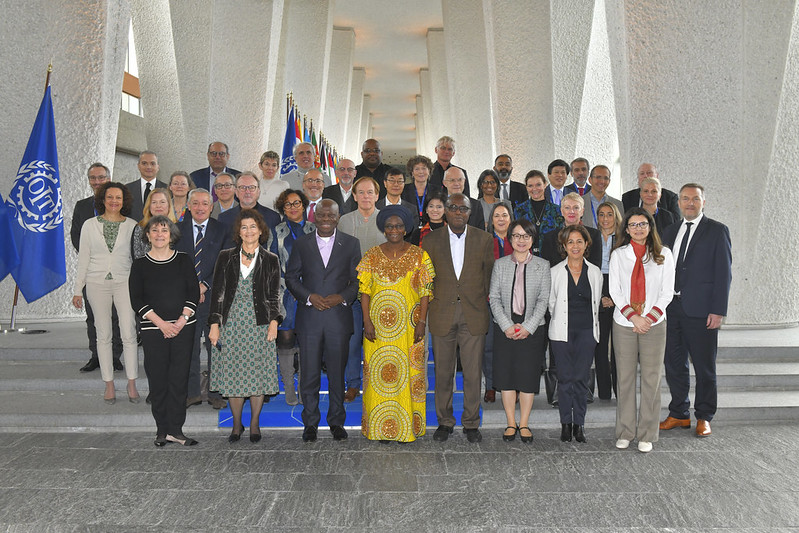 ITCILO's tweet photo. For the first time after the #COVID19 pandemic, the @ILO senior management team are meeting with DG @GilbertFHoungbo for a strategic planning retreat at ILO HQ.

#OneILO https://t.co/YMk446YLMM