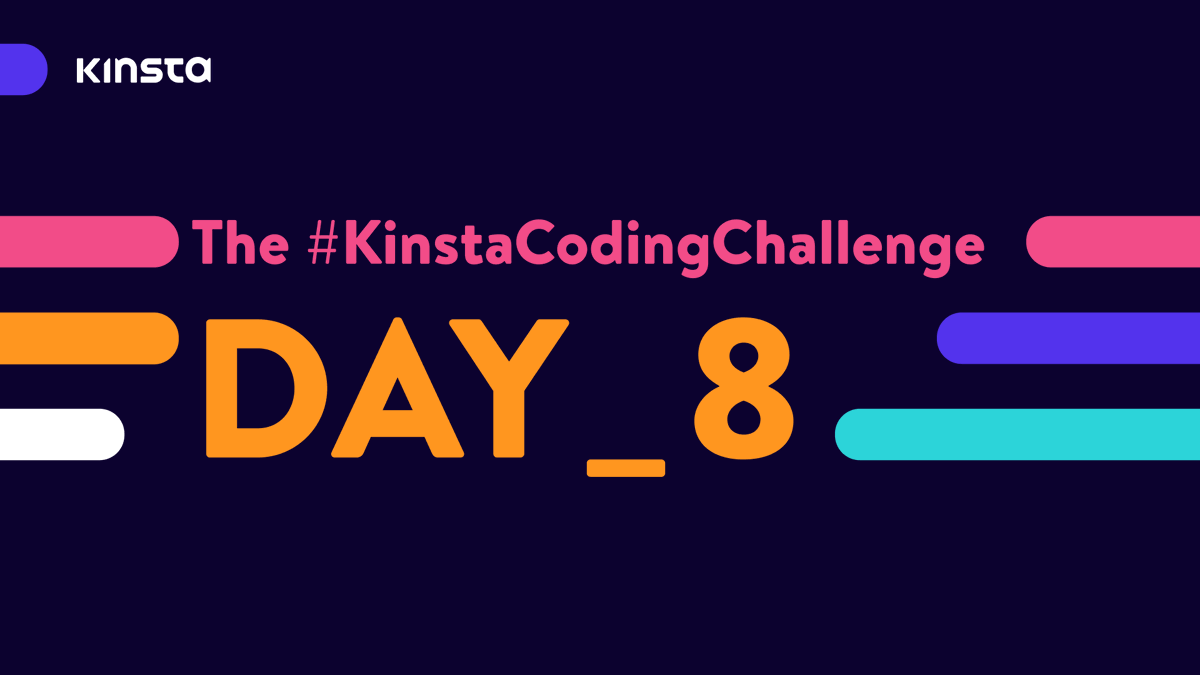 kinsta's tweet photo. Welcome to Day 8 of #KinstaCodingChallenge! Today we’ll be styling your blog using Tailwind CSS… and we have a ton of resources to help you out along the way! 🚀 /1 https://t.co/JkwggtGzGE