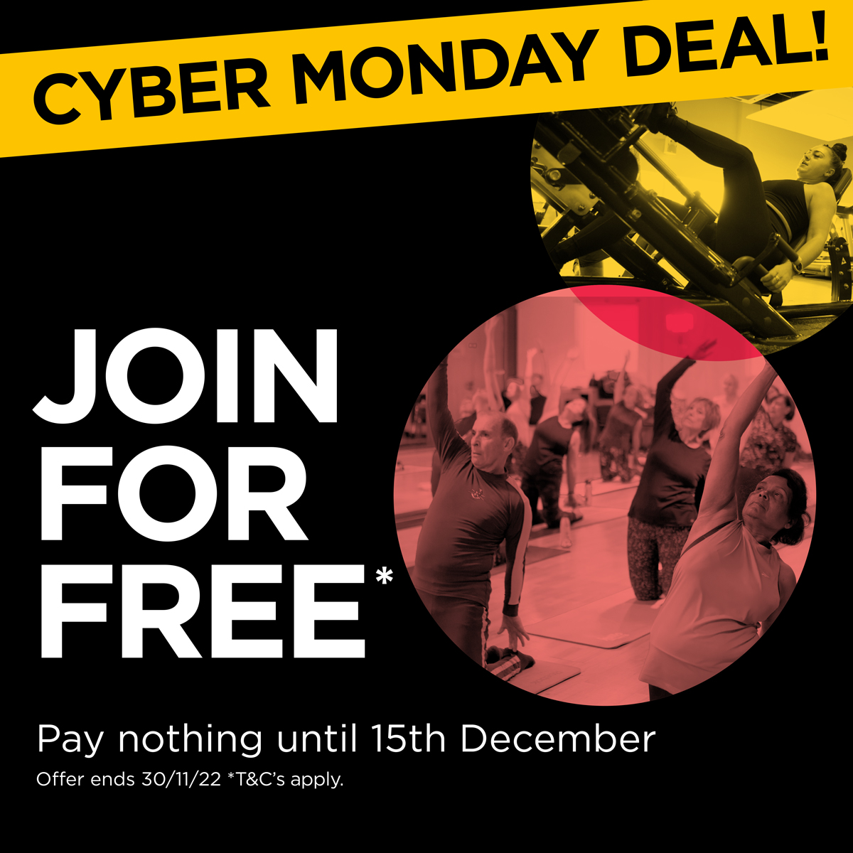 JOIN FOR FREE 🔥
 
If you’re not a member yet, now is the time to join! Don’t miss out on our Cyber Monday deal, time is running out to JOIN FOR FREE⏰

To speak to a member of the team click here 👉 bit.ly/blackfridaycal…
Sign up online here 👉 bit.ly/blackfridayjoi…