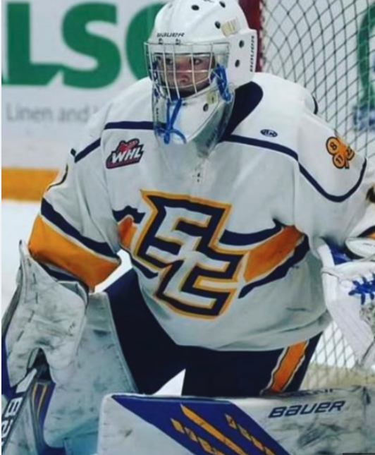 Brayden Schenstead of the Saskatoon Royals had a goalie's version of a Gordie Howe Hattrick. A win, shutout and a fight. Never seen that before.