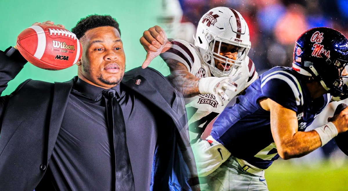 B_GNation1's tweet photo. @HailStateFB LB Nathaniel Watson vs. Ole miss:

▶️10 Tackles (7 solo)
▶️1 Sack
▶️2 Tackles for loss

#HailState #EggBowl #CollegeFootball #MState https://t.co/paz8pb6VP5