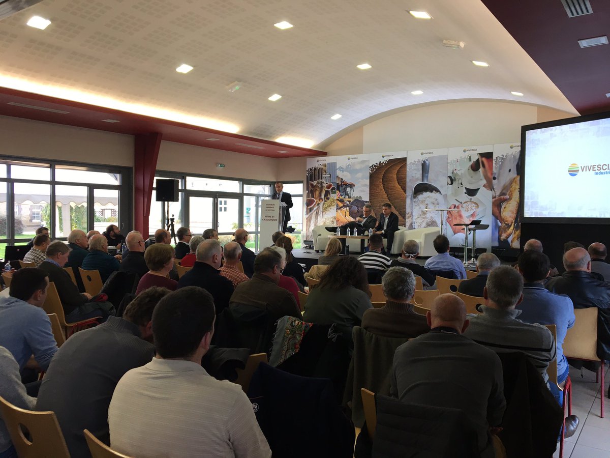Vivescia's tweet photo. [#AGSection] Nous débutons cette nouvelle semaine d'assemblées générales de section à Chessy les Prés (10) avec les associés-coopérateurs de la section Othe et Chaourçois. Au programme : retour sur l'année, table ronde avec @Symbiose_biodiv, échanges et regard sur l'avenir. https://t.co/59EJn7493n