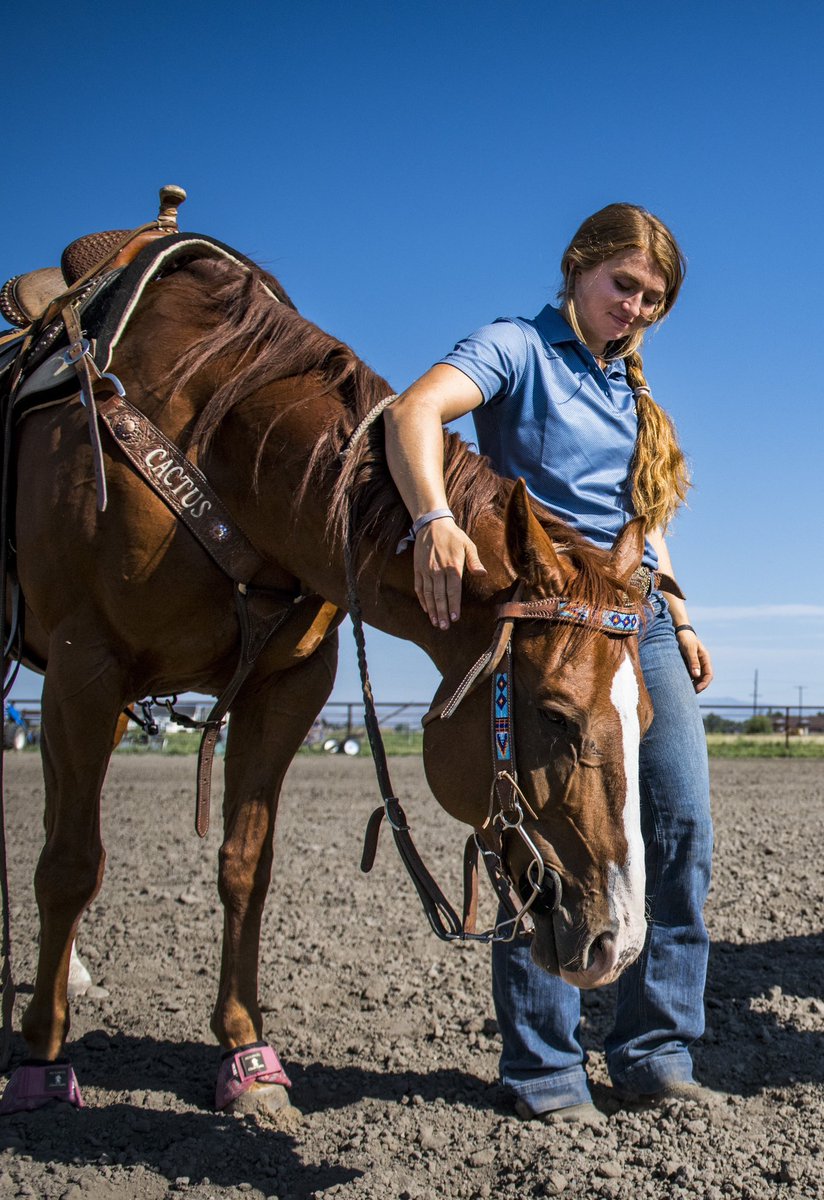 ColterP_Photo's tweet photo. The Rasmussen sisters formed a bond through rodeo. They used it to help lead the @MSUBobcats women’s rodeo team to their first national title in a decade. Full story for @montanastate in the link. 

https://t.co/rjyxwCM5O2 https://t.co/3BTSGkVcXV