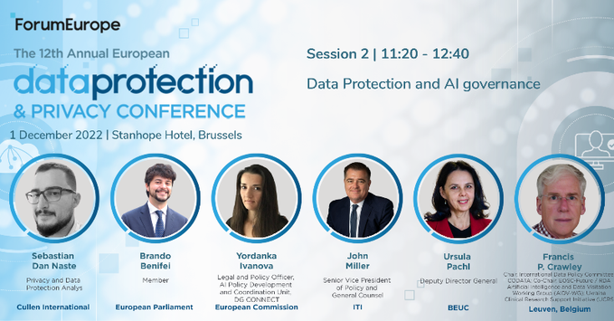 Want to hear about latest updates on the #AIact and how it is interacting with the #GDPR, #DataAct and #DataGovernanceAct? How the proposed risk-based system in the AI Act appropriately address privacy and other fundamental rights concerns?⬇️