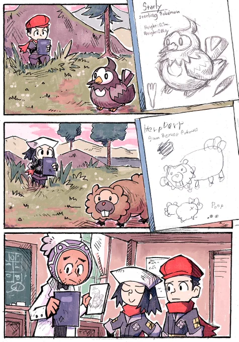 Before the invention of the Pokedex, recording the creatures was left to the brave members of the Survey Corps. #PokemonLegendsArceus 