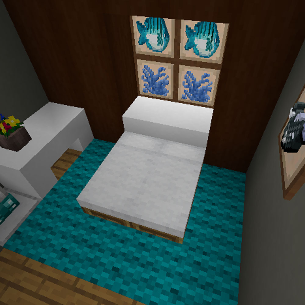 Devonia59mc's tweet photo. Just finished building this Underwater House on the Uplift Minetest Server #upliftworld https://t.co/gRzsMIle4z