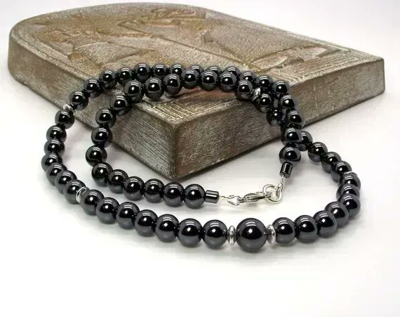DesignsbyAudrey's tweet image. Wonderful Hematite Necklace - Men’s Gray and Silver Necklace – Men’s Hematite Necklace by #DesignedbyAudrey.  Awesome mens #handmade jewelry and accessories buff.ly/3UR5v4d via @Etsy