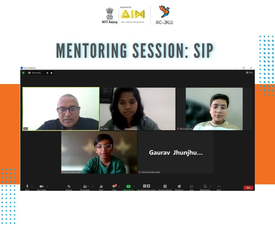 AicJklu's tweet photo. #SIP2022
AIC-JKLU conducted two mentoring sessions under the SIP (Student Innovation Program), on 16th November 2022 for two student teams "The Innovators" and "Rocking DUOS" from Amity International School and Bal Bharti Public School respectively. https://t.co/pQWVrFeJwn