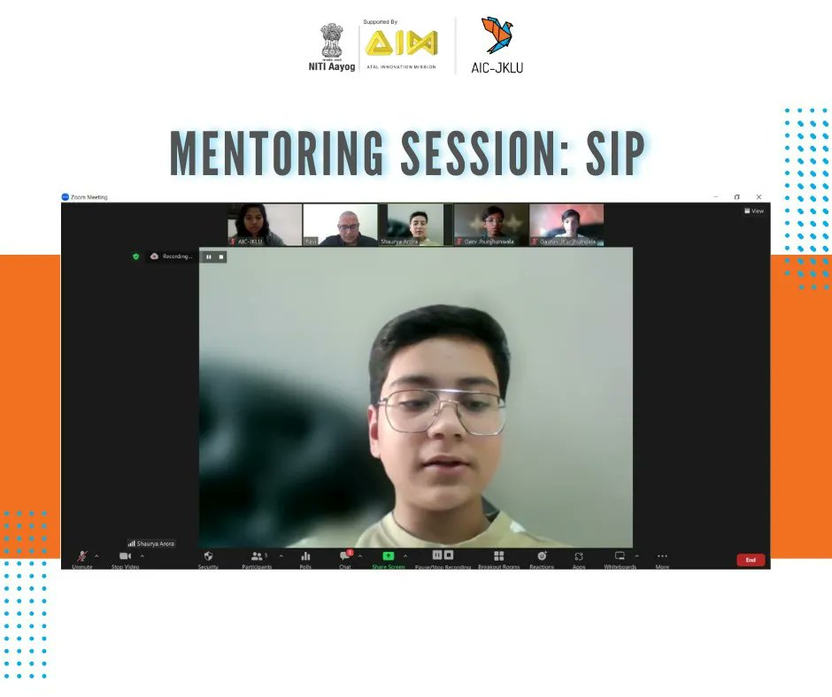 AicJklu's tweet photo. #SIP2022
AIC-JKLU conducted two mentoring sessions under the SIP (Student Innovation Program), on 16th November 2022 for two student teams "The Innovators" and "Rocking DUOS" from Amity International School and Bal Bharti Public School respectively. https://t.co/pQWVrFeJwn