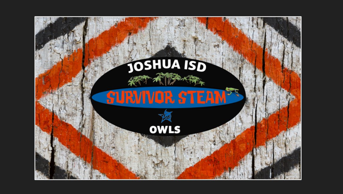 Joshua ISD's Survivor STEAM Week is here! Our elementary students will take part in several fun projects in Science, Technology, Engineering, Art, and Math. We'll highlight what they learn throughout the week!
#TakeFlightJISD