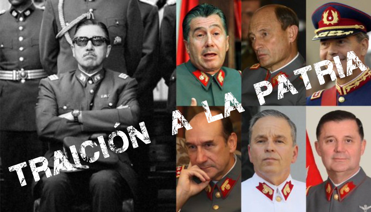 ElCautiv0's tweet image. Se confirma que todos los comandantes en jefe del Ejército después de Schneider y Prats (asesinados x las FFAA) le robaron a Chile; Pinochet, Izurieta Caffarena, Cheyre, Izurieta Ferrer, Fuente-Alba, Oviedo, Martínez... procesados.

no fue el partido comunista 🧐

#EstadoNacional