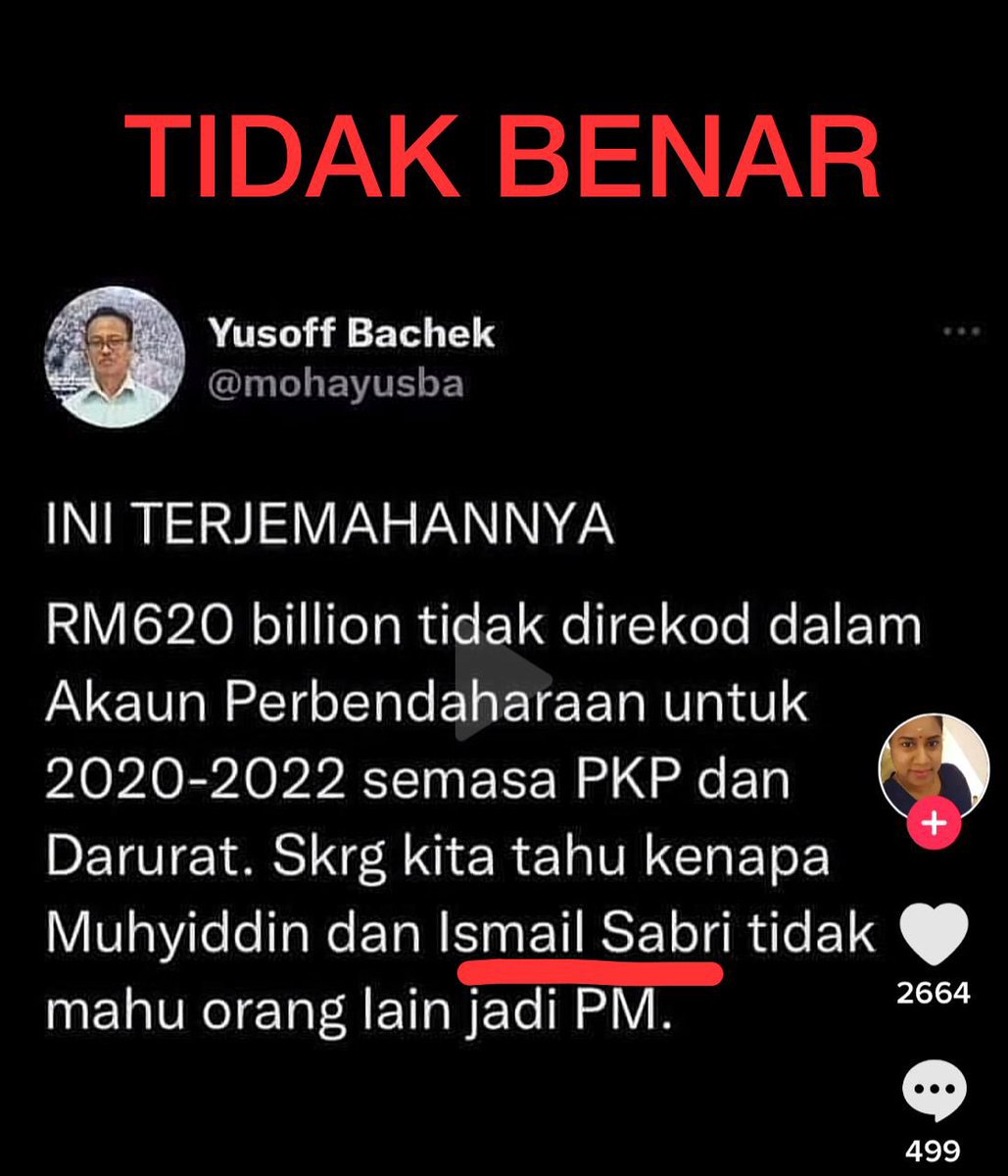 Berhubung dengan komen bahawa pakej rangsangan tidak direkodkan dalam akaun Kerajaan dari tahun 2020 – 2022, saya ingin menegaskan bahawa dakwaan ini tidak benar dan kesemua perbelanjaan Kerajaan yang berkaitan telah direkodkan dalam penyata kewangan kerajaan.