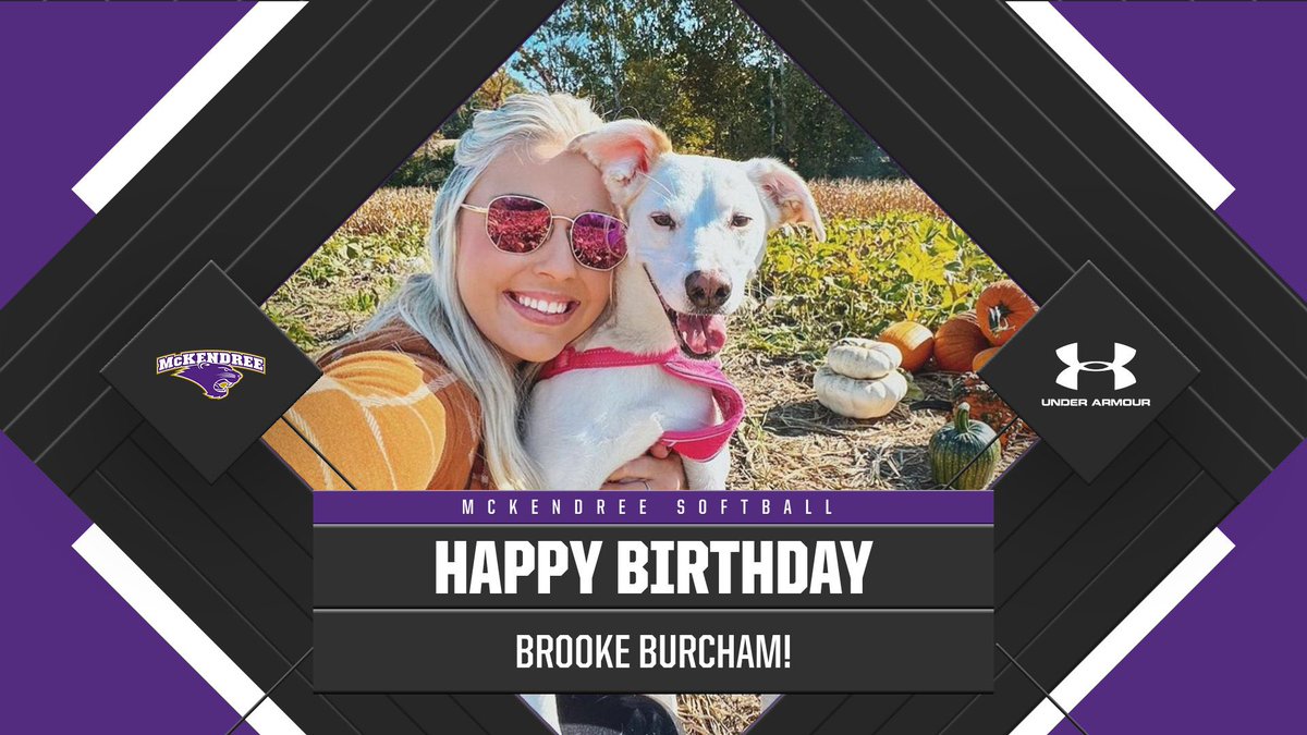McKendreeSB's tweet photo. Happy birthday to student assistant coach @brookieburch 🥳💜 https://t.co/4sDa4S47Xk