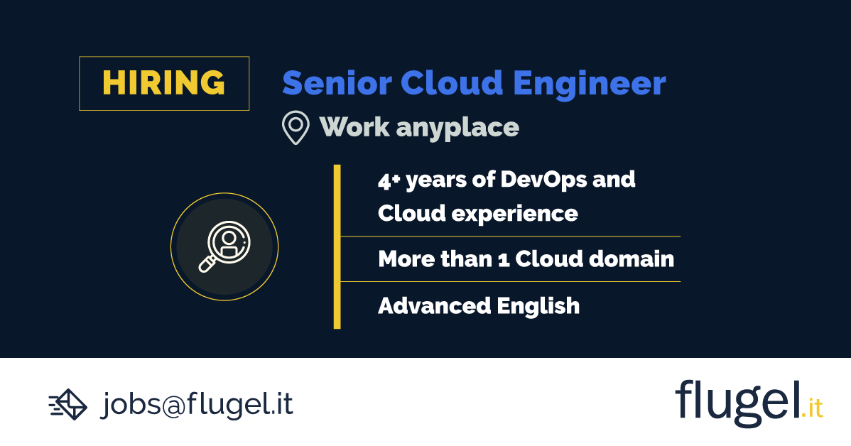flugelit's tweet photo. We are #Hiring!🔎#SeniorCloudEngineer #LATAM
Work Anyplace📍

Join us today!😎  
Apply here https://t.co/hfAO8eED9p

#RemoteOpportunity #RemoteJobs #OpenPositions #CareerGrowth #IT #DevopsChallenges #JobOpportunities https://t.co/QbDT9B1XXS