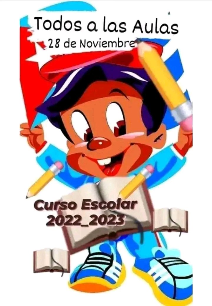 #ArtemisaEducación #CubaMined #LaPrimeraInfanciaImporta Todos a las aulas. Feliz nuevo curso escolar