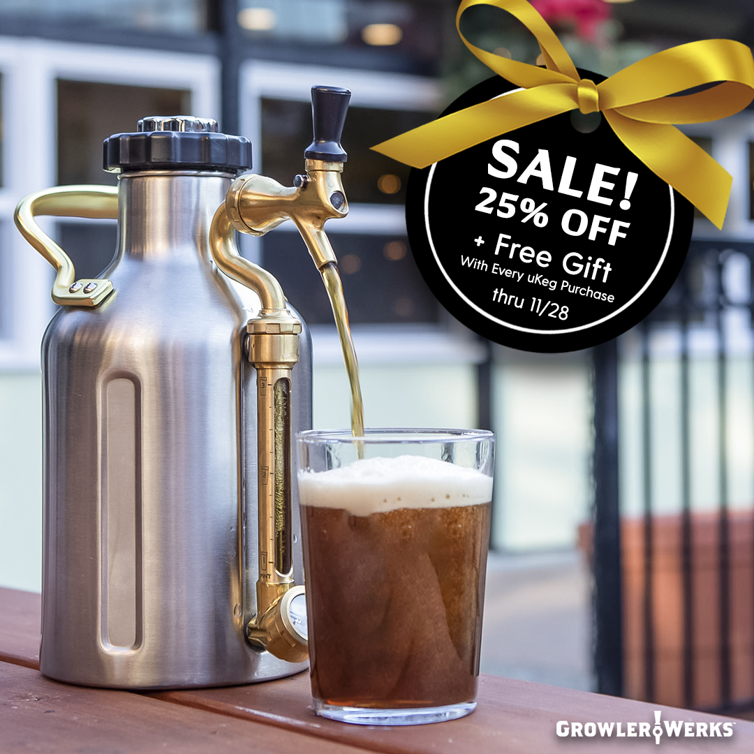 ⏰ Only a few hours left!

Our biggest sale ends tonight. Get 25% off all items on growlerwerks.com + a FREE uPint with every uKeg purchase. AND, use code CYBER25 to take an additional 25% off gas and accessories.