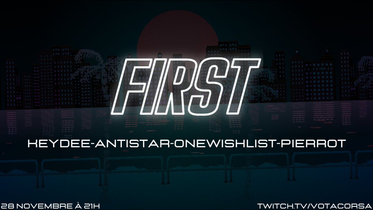 Ce soir à 21h FIRSt le grand quizz JV est de retour !

Qui de <a href="/Antistar/">Antistar 🦊</a> <a href="/KeydeeGamerBoy/">Keydee</a> <a href="/elpierrot17/">𝝅 Pierrot</a> &amp; <a href="/OneWishList/">OneWishList</a> l'emportera ?

Réponse ce soir !
twitch.tv/votacorsa