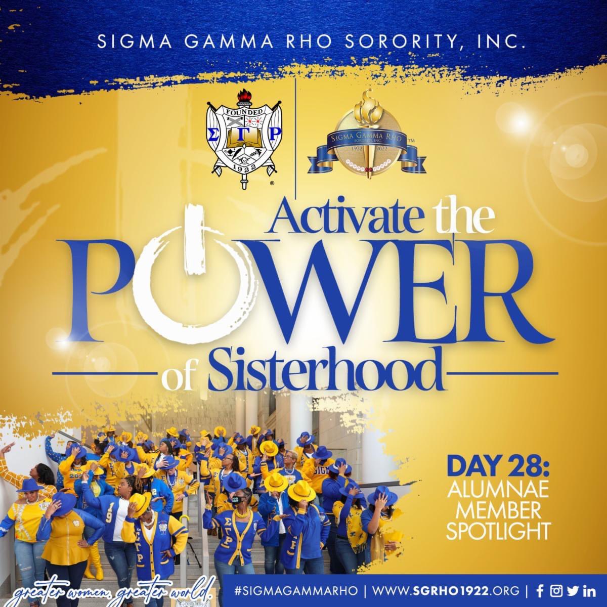 MuTauSigma1's tweet photo. Day 28: Alumnae Member Spotlight! 

#Greater #SigmaGammaRho #SGRho 
#sgrhoupdates #KilleenSGRhos 
#womenofsgrho #Sgrho100 #GradChapter https://t.co/mknbybezw7