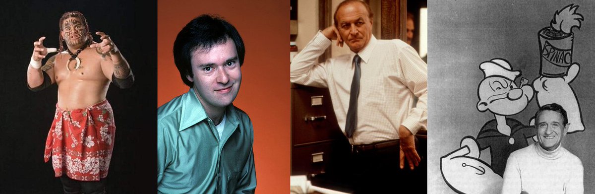 VoiceTalentHOF's tweet image. Remembering on the day they left us #EddieFatu 2009, #DavidLLander 2020, #RobertLoggia 2015, #JackMercer 1984