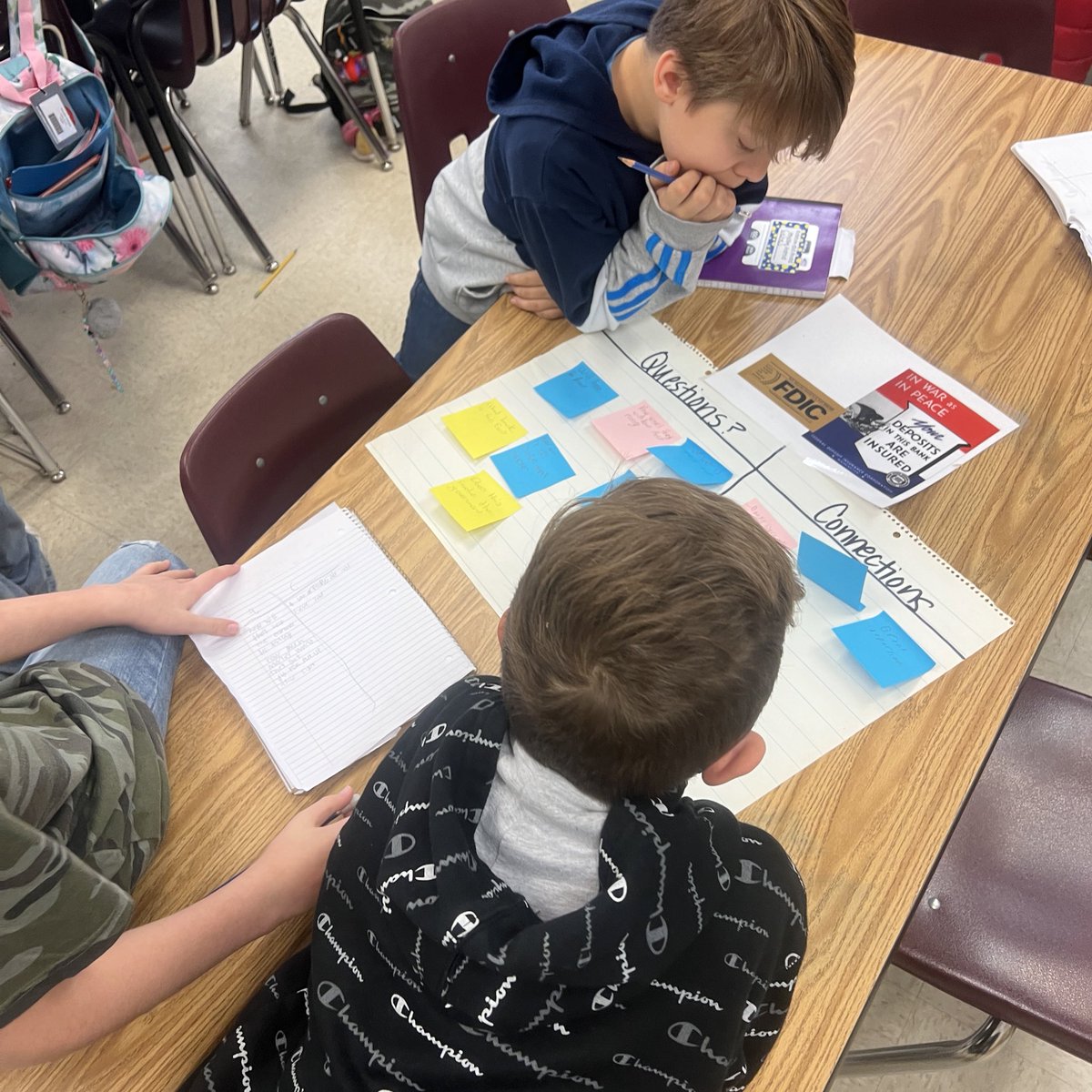 Today we did a Visual Walkabout to ask questions and make connections about the New Deal programs we are learning more about this week! #SOSstrategies <a href="/Brittony_Monroe/">Mrs. Monroe's Class</a> <a href="/CreateDiscovery/">Mrs. B</a> <a href="/ClarkCreekSTEM/">Joey Moss</a>
