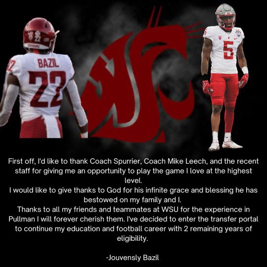 I have officially decided to enter the Transfer Portal. 🙏🏽