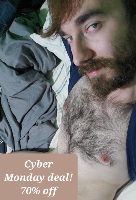 70% off Cyber Monday deals babe!

https://t.co/VkFdJDw07R

#CyberMonday #onlyfansbabe #hairymen #hairyandhung