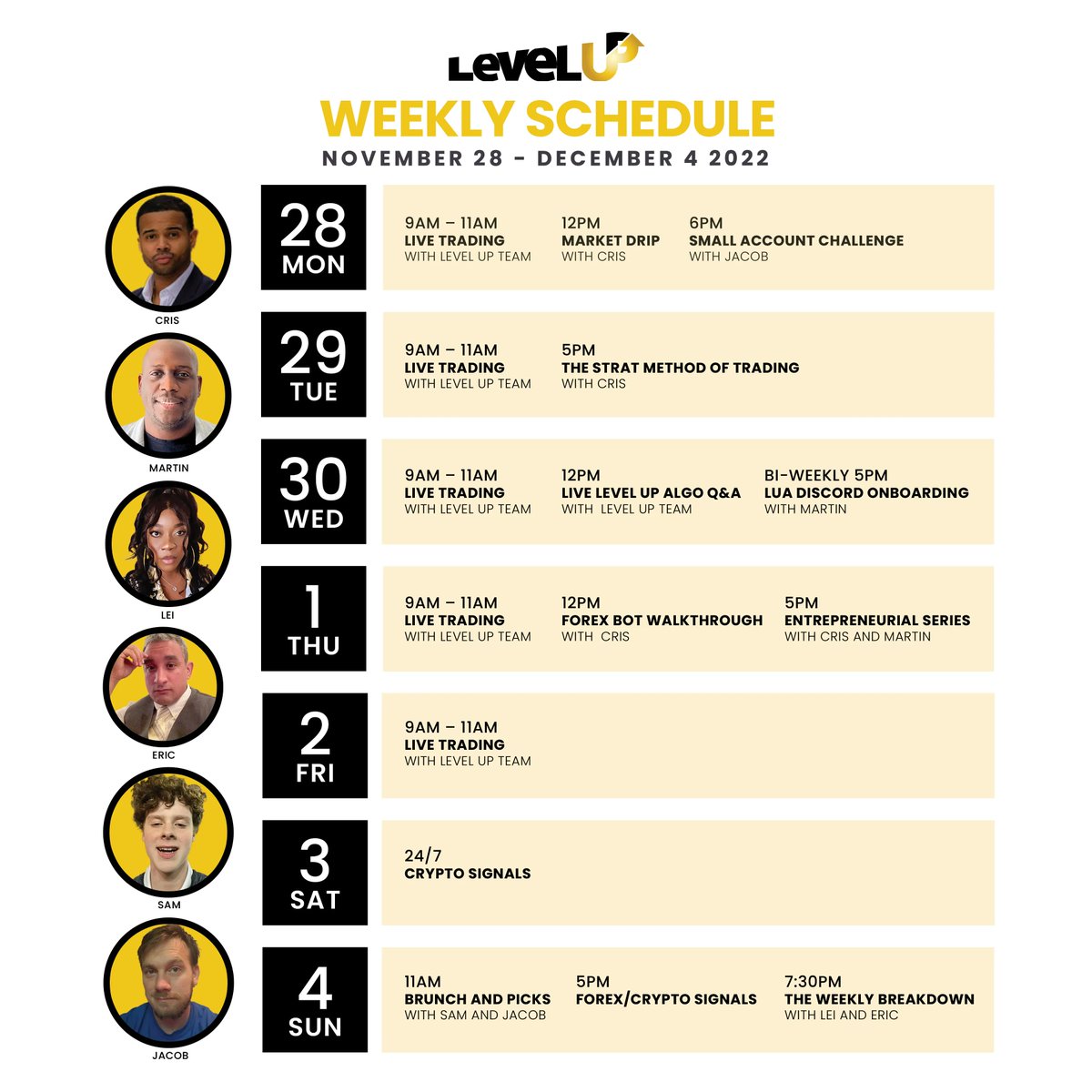 levelupalgo's tweet photo. Come and learn with one of the best teams providing daily winning trading 📈 plays and education.

If you like to win what are you waiting for.

It's time to LEVEL UP or remain the same!!! https://t.co/UHsucK1jqD