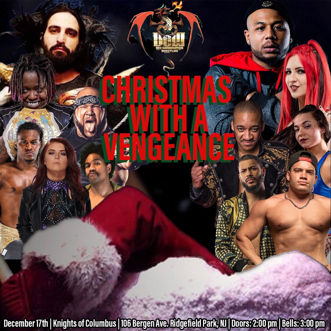 BCW_Wrestling_'s tweet photo. BCW Faithful! We have a special Cyber Monday deal for you 🎁

For a limited time only, when you purchase tickets using promo code “CWAV” you’ll get TWO tickets for the price of ONE 🤩

Click the link for Christmas with a Vengeance: https://t.co/P0nImmhAdH https://t.co/vF5vf4he6d