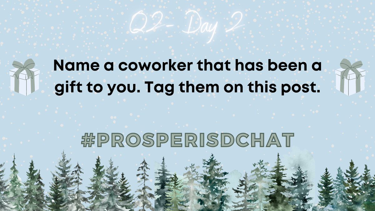 mrsjacksonELAR's tweet photo. Day 2 of The 12 Days of Twitter! 

Remember to add A2, your answer,  and #ProsperISDChat https://t.co/OHfzTc9fvi