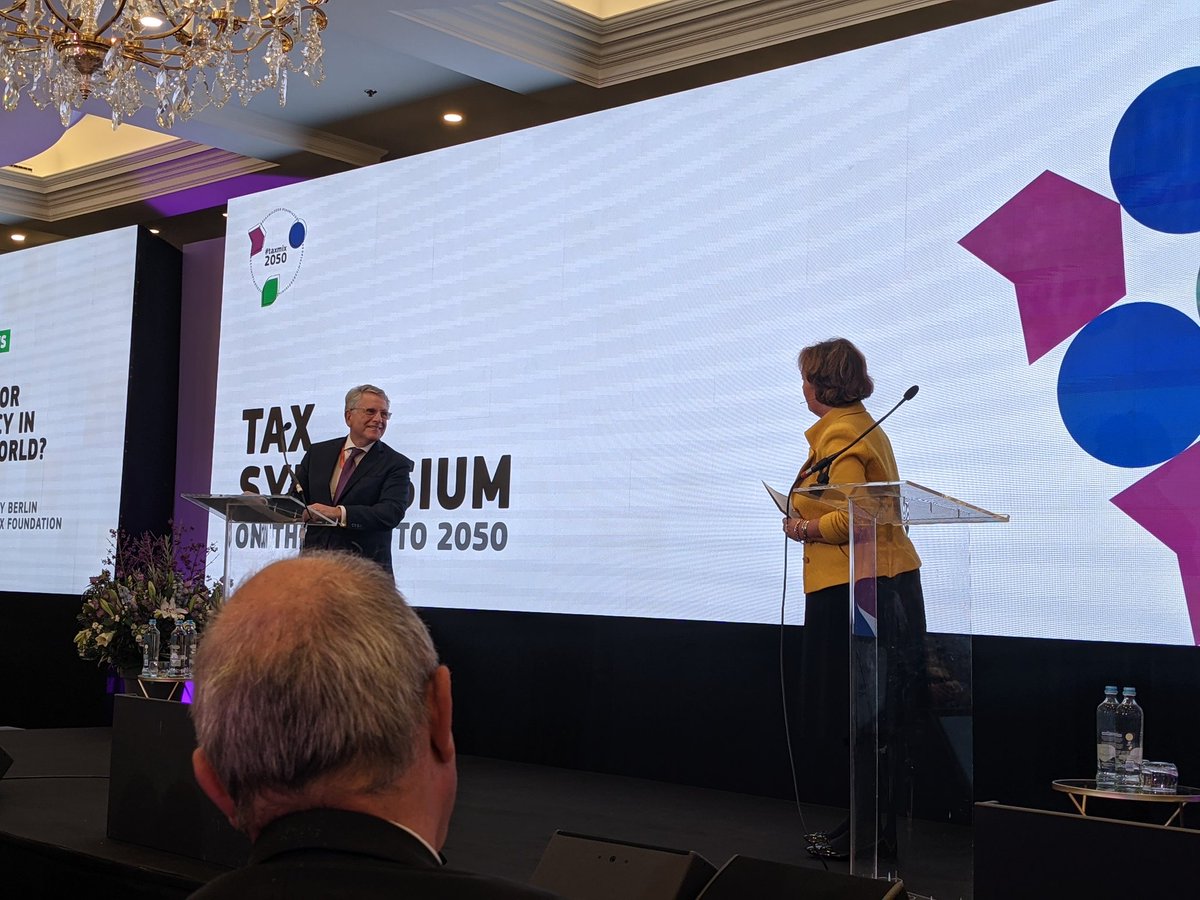 GrahamTilbury's tweet photo. Closing comments from @gerass_thomas at #taxmix2050 
A fantastic day of tax debate, and already looking forwards to the 2023 event! @EU_Taxud https://t.co/MzG2SXiXQ5