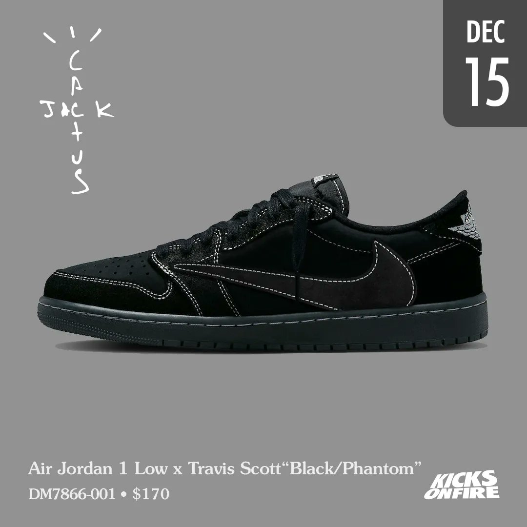 kicksonfire's tweet photo. Air Jordan 1 Low x Travis Scott“Black/Phantom” 🖤 Cop or drop ? https://t.co/MWBXDXAhqX