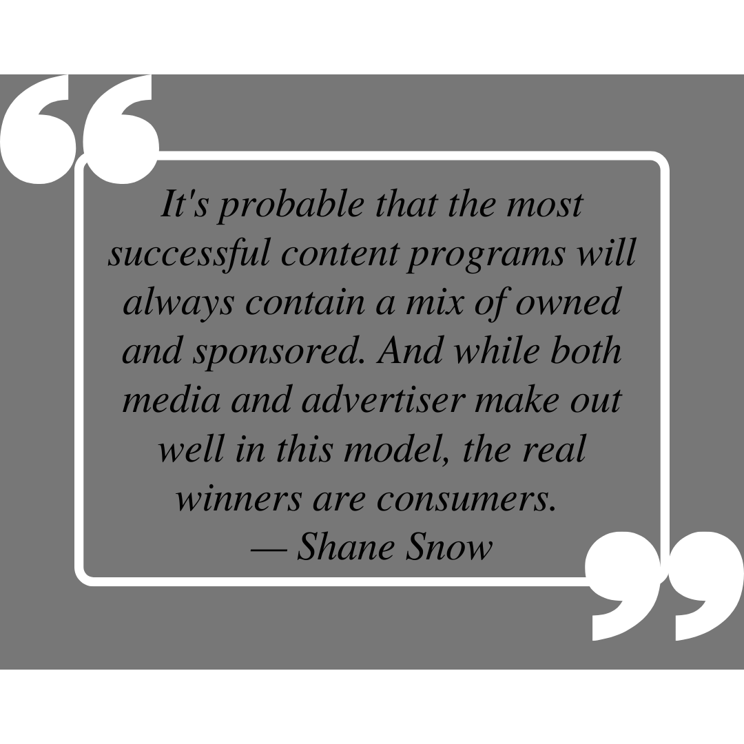 stevengoforth's tweet photo. The key to success in content marketing is knowing the right mix of owned and sponsored content. Owned content, like blog posts and videos, is created by the company and drives awareness and engagement with existing customers.

#contentmarketing #moresales #attractionmarketing https://t.co/48d9d4euqz