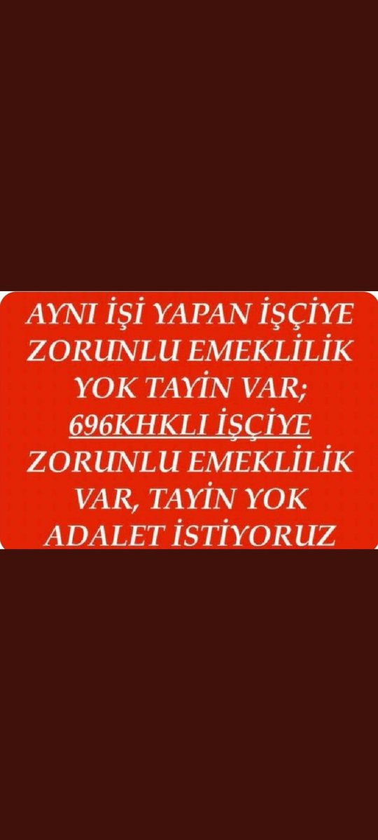 ebilge3506's tweet photo. #ZorunluEmeklilikİstemiyoruz #ZorunluEmeklilikKaldırılsın #zorunluemeklilikistemiyoruz #zorunluemeklilikkaldırılsın https://t.co/yGkgntLrvr