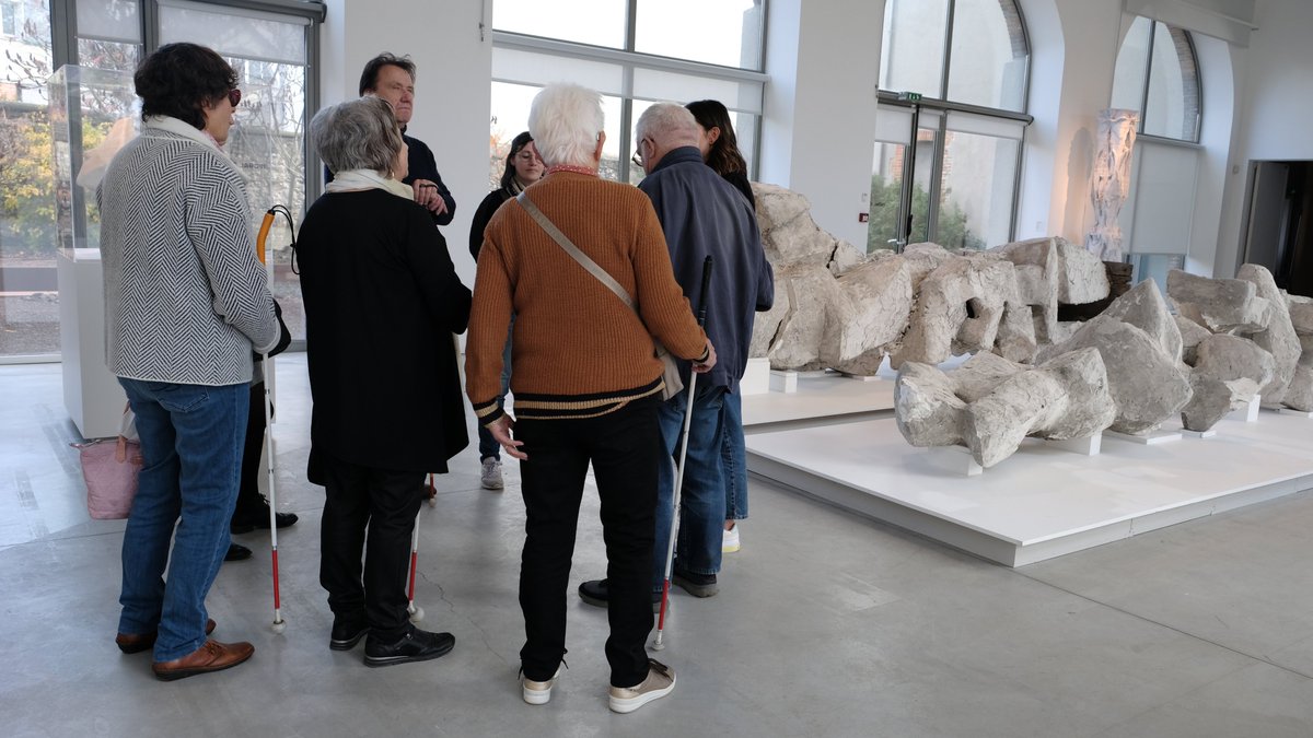 🤚 À l’occasion de la Semaine pour l'emploi des personnes en situation de #handicap, le Frac a inauguré plusieurs outils à destination des visiteurs #aveugles et #malvoyants : la maquette #tactile du bâtiment des Turbulences ainsi que les nouveaux socles des cartels en #braille.