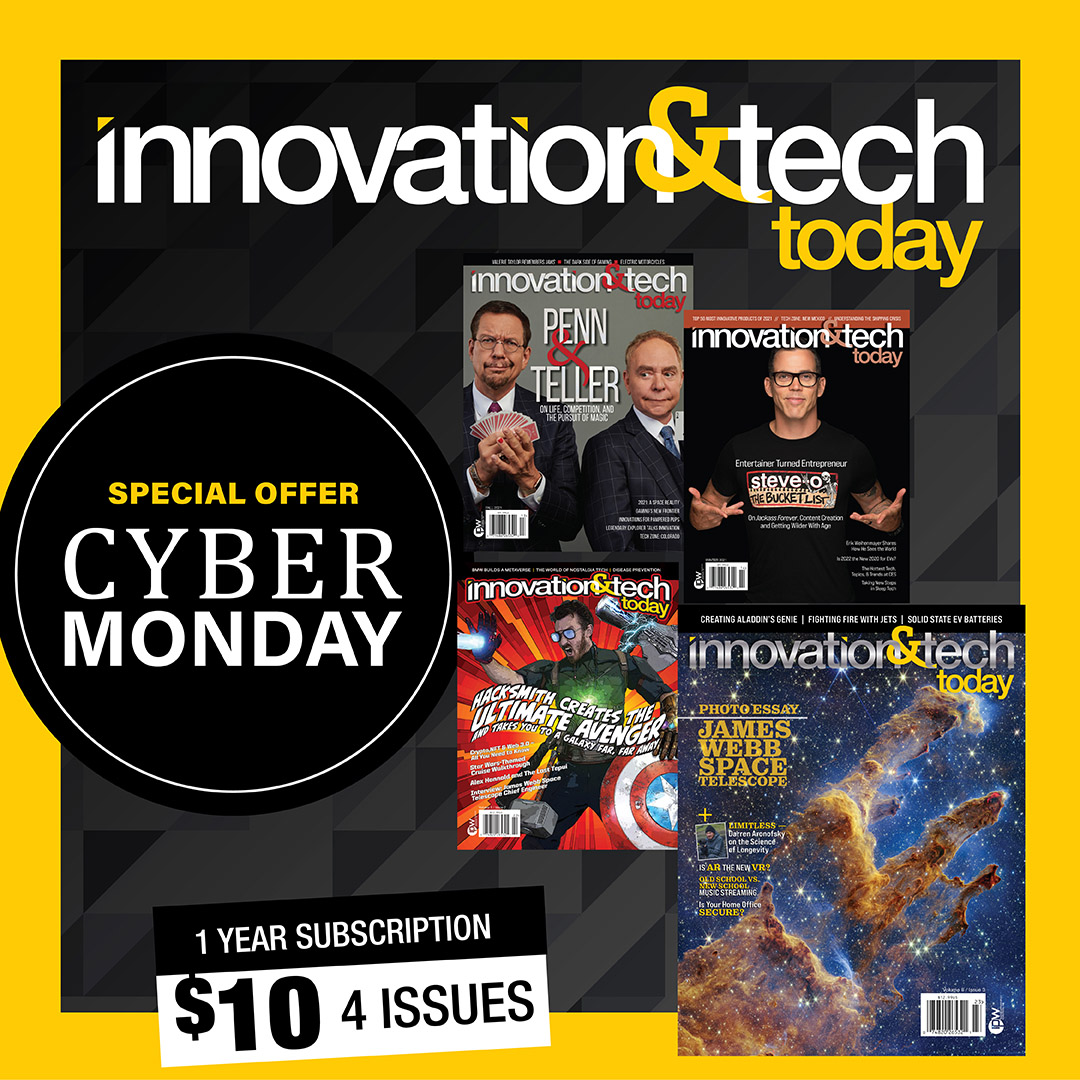 InnoTechToday's tweet image. 🖥️ THIS IS NO TIME FOR SELF-CNTRL_ #InnoTechToday&apos;s #CyberMonday SALE is ready to deliver the latest #technews, including, gaming, NFT’s, and more. 🎅
1-year subscription for $10 👇
bit.ly/3nZVofo
#cybermondaysale #deal #sale #gaming #nft #crypto #movies #science #space