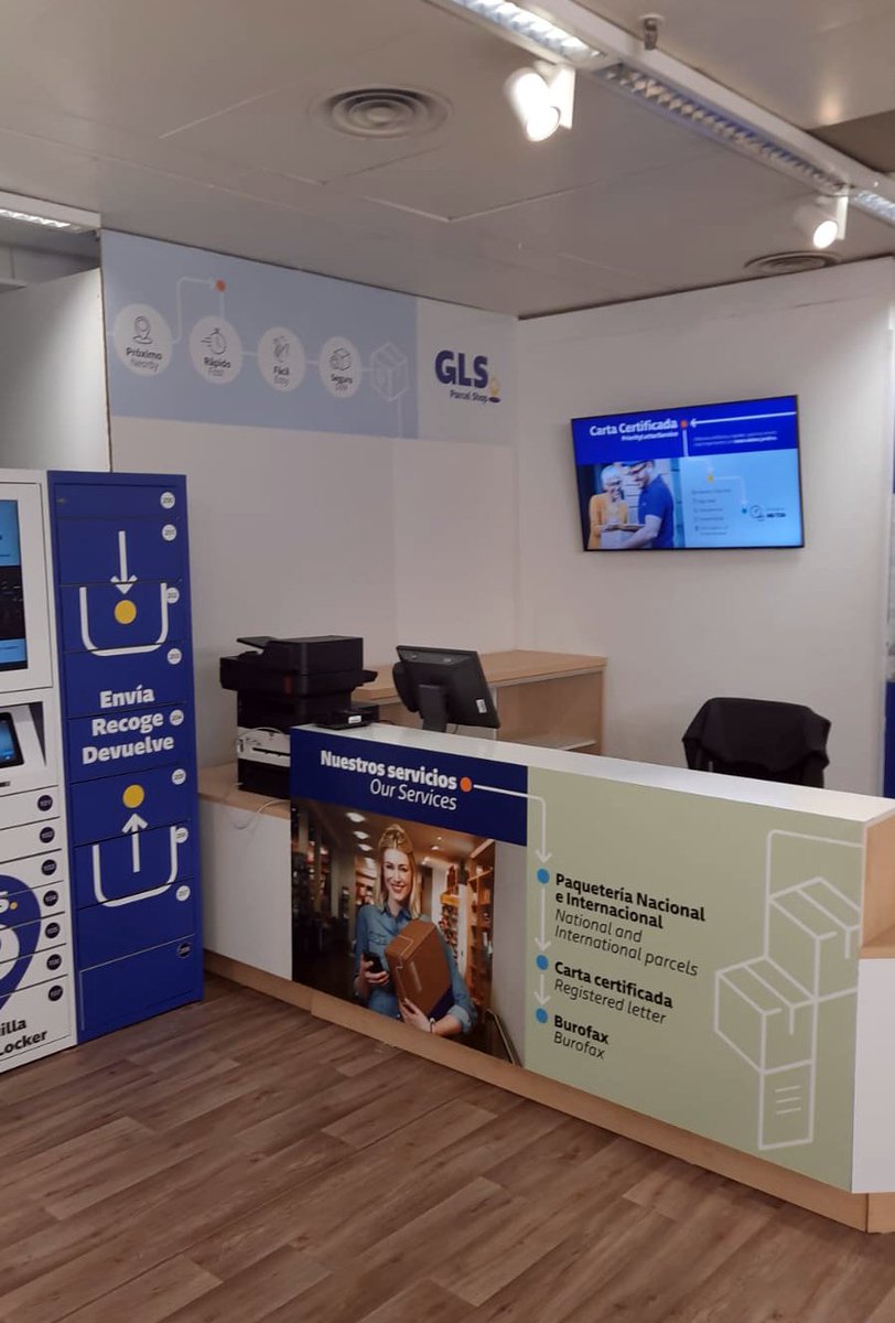 GLS_Spain's tweet photo. ¡Estrenamos #GLSParcelShop en @elcorteingles de Goya en Madrid!

Recoge tus envíos:
✅ Más cerca 
✅ Con horarios amplios

📍 Visítalo en:
El Corte Inglés - Calle Goya, 87
Sótano 1, junto al Click&amp;Collect
28001 - Madrid

#GLSSpain #ParcelstoPeople https://t.co/1vJnfv6OG7