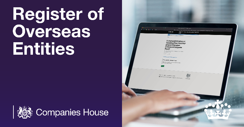 CompaniesHouse's tweet photo. Are you a beneficial owner or managing officer of an overseas entity that owns land or property in the UK? 

If you’re in scope, you need to register on the new Register of Overseas Entities by 31 January 2023 >>