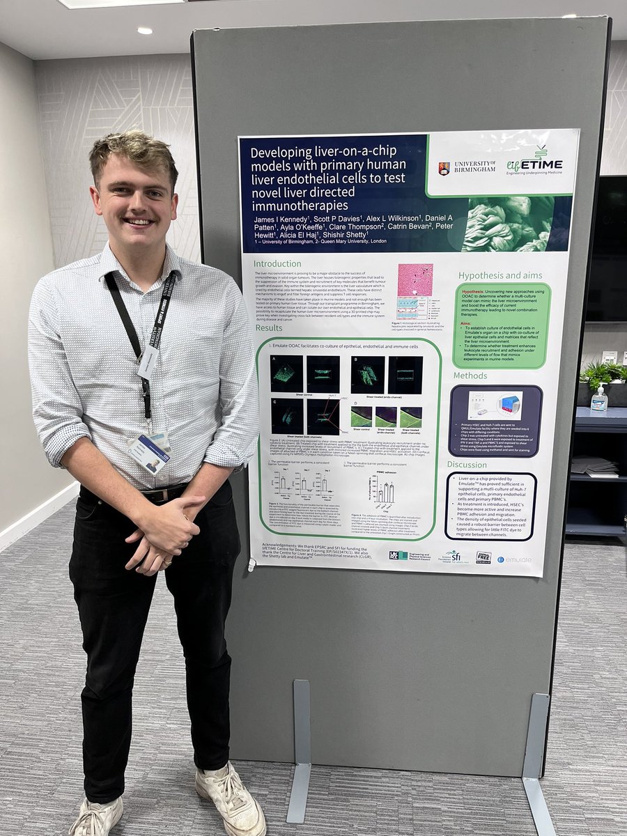 That time of the year again! Very happy to present my recent work on Liver-on-a-chip in collaboration with <a href="/emulateinc/">Emulate, Inc.</a> and <a href="/QMUL/">Queen Mary University of London</a> at the <a href="/ImmunologyUoB/">Immunology and Immunotherapy</a> institute away day! Some fantastic novel immunology on show as always. <a href="/CDTLifETIME/">LifETIME-CDT</a>