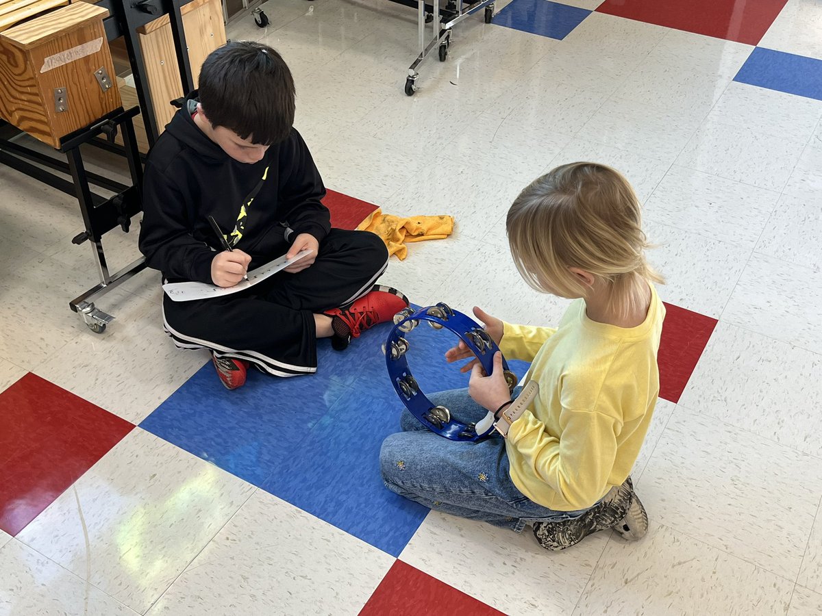 Returning from Thanksgiving break can be hectic! We are working with partners today to practice reading and writing rhythms with ties! Ss are focused and engaged with each other! <a href="/TummonsLSEArts/">Ms. Tummons</a> <a href="/LSEArts/">Locust Street Expressive Arts</a>