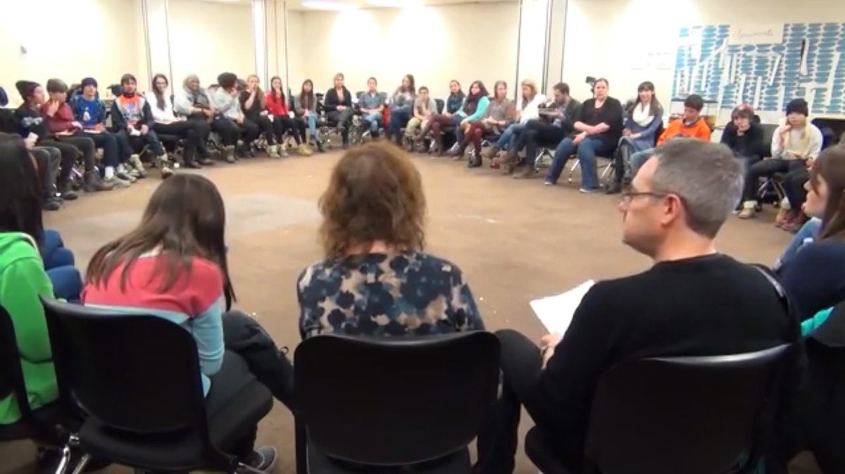 addr_injustices's tweet photo. What are some helpful strategies you’ve employed in your research/work? We use takeaway circles to process what we’ve done and help us know if people feel distressed and what conversations needs to carry on outside of the circle. #addressinginjustices 
https://t.co/l2hE8EBoDC https://t.co/j0SqamVm7M