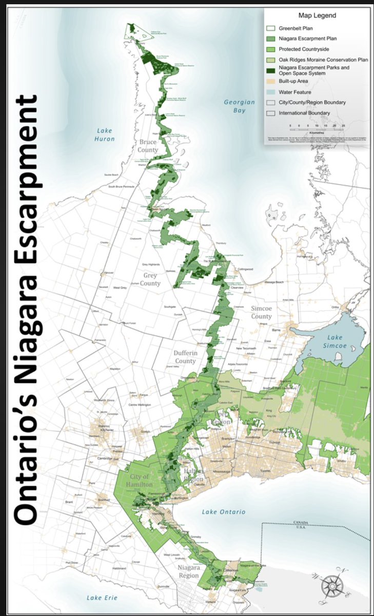 The #Greenbelt is actually made up of number of sections, including Niagara Escarpment. It is the most biodiverse place in 🇨🇦 and designated a United Nations Biosphere Reserve. Today the organization in charge of the NE Biosphere Reserve told <a href="/fordnation/">Doug Ford</a> hands off #Greenbelt