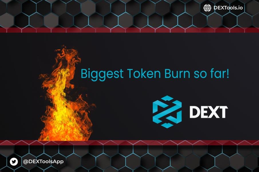Hey $DEXT Community, rumors are true, we just burned 2.18M $DEXT token ($263k) in the biggest burning event we did so far. 🔥🔥 All bought on the market, thus reducing our circulating supply. Tx: etherscan.io/tx/0x1e4f6cfed…