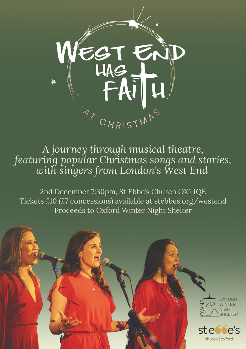 We are grateful to St Ebbe's Church for fundraising for OWNS this Friday. Tickets are still available!