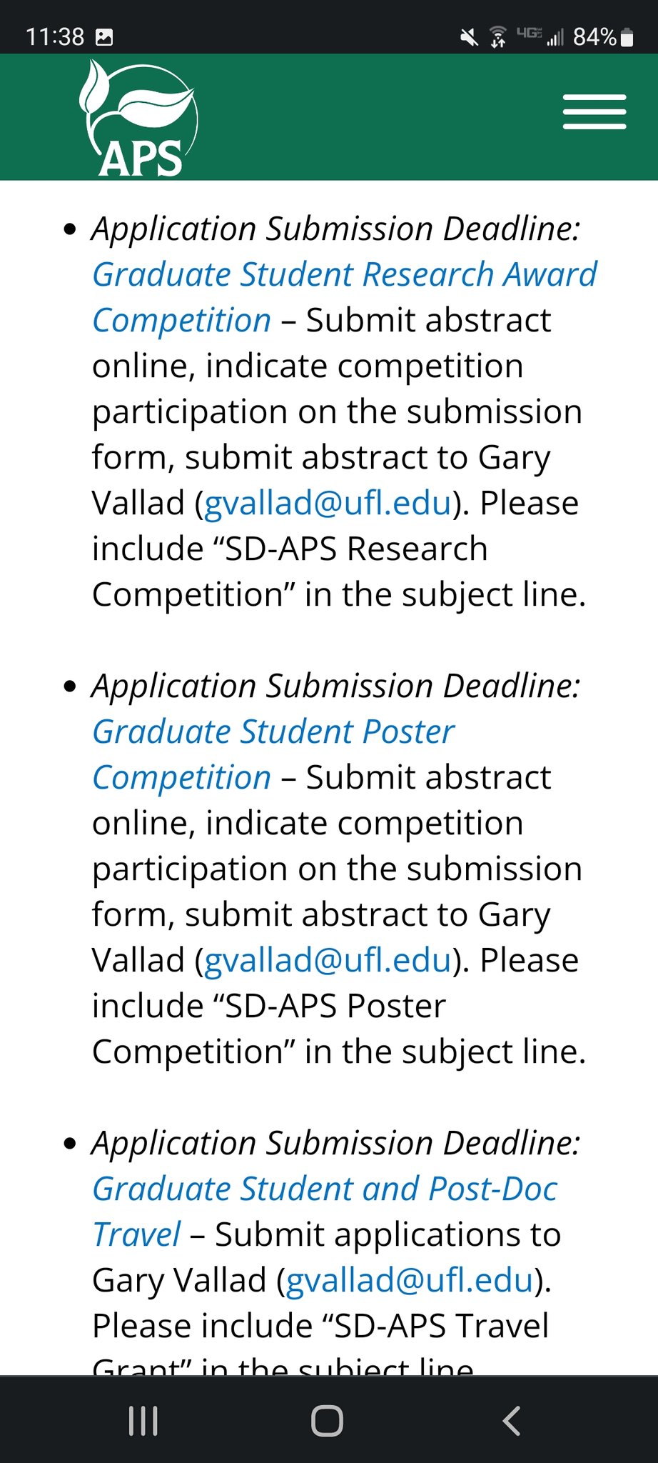 APS SouthernDivision on X: &ldquo;VERY IMPORTANT: Abstracts and travel 